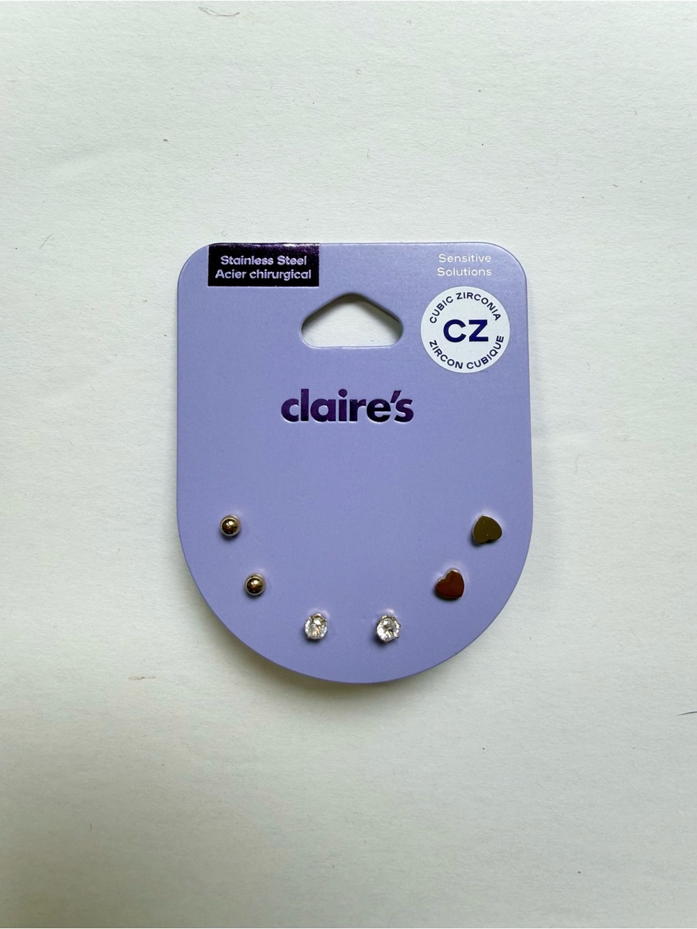 Claire's Gold Tone Mixed Stud Earring Set
